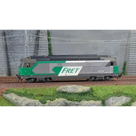 MB-168-Ree Modeles MB168 Locomotive diesel BB 67539, Livrée FRET, Nevers, SNCF