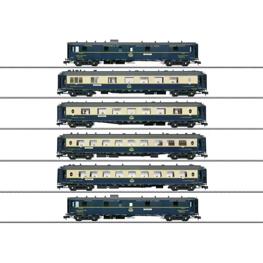 Marklin 58000 Set de 6 voitures CIWL, EDELWEISS Pullman Express, echelle 1 Marklin MARKLIN_58000 - 1 MARKLIN_58000-Marklin 58000 Set de 6 voitures CIWL, EDELWEISS Pullman Express, echelle 1