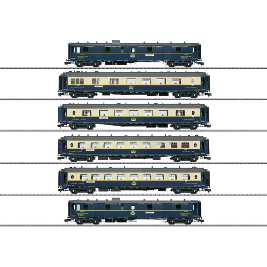 Marklin 58000 Set of 6 CIWL coaches, EDELWEISS Pullman Express, 1 s... MARKLIN_58000-Marklin 58000 Set of 6 CIWL coaches, EDELWEISS Pullman Express, 1/1 scale - MARKLIN_58000