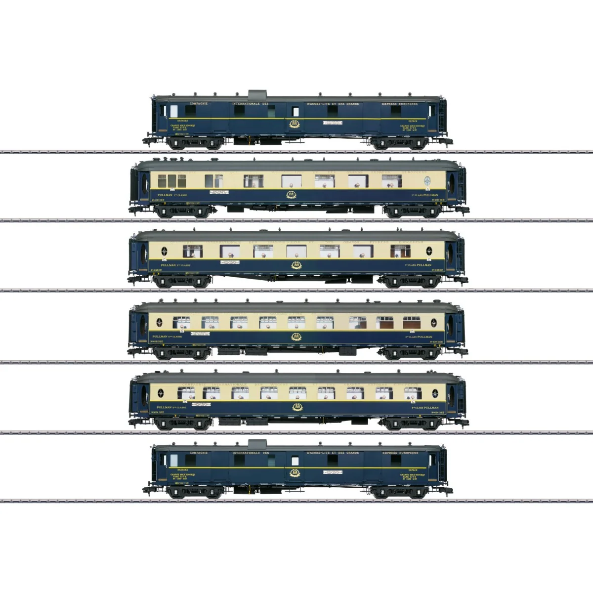 Marklin 58000 Set of 6 CIWL coaches, EDELWEISS Pullman Express, 1 s...