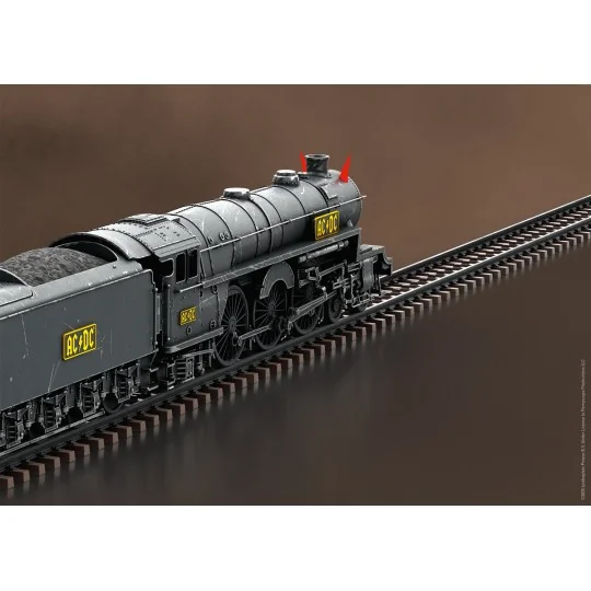 TRIX_25492-Trix 25492 Locomotive à vapeur avec tender séparé "Black Ice", AC/DC, digitale sonore