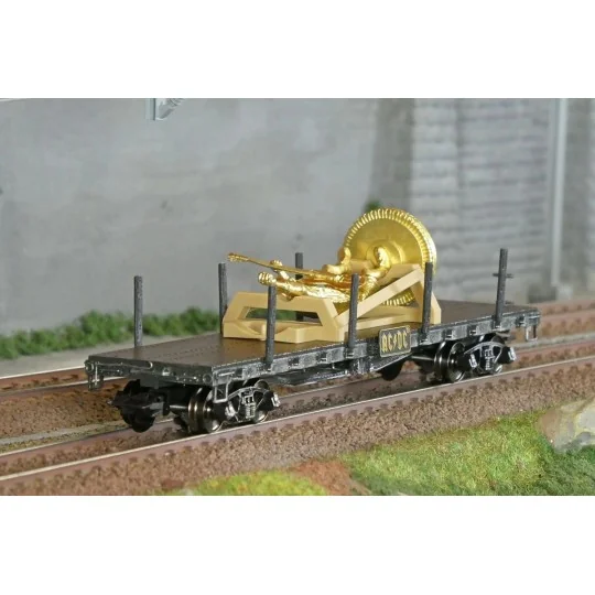 Marklin_48837-Marklin 48837 Stiff Upper Lip Flat Wagon, AC/DC