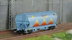 Ls Models 30588 Wagons trémie Tagnpps, bleu clair, nouveau logo Millet, avec soleil Ls models LSM_30588 - 1