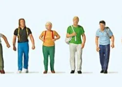 Preiser 10725 Figures, travelers with backpacks - Preiser - Preiser...