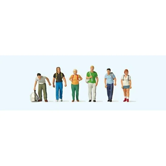 Preiser 10725 Personnages, voyageurs avec sac à dos Preiser Preiser_10725 - 1 Preiser_10725-Preiser 10725 Personnages, voyageurs avec sac à dos