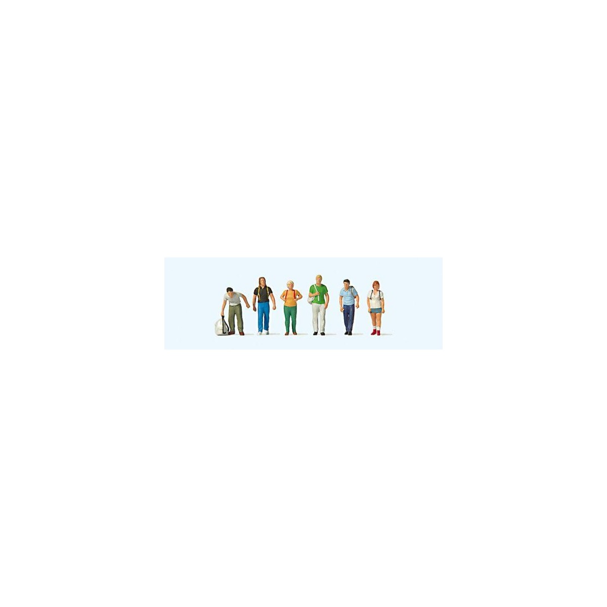 Preiser 10725 Figures, travelers with backpacks - Preiser - Preiser...