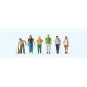 Preiser_10725-Preiser 10725 Figures, travelers with backpacks - Preiser_10725