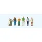 Preiser 10725 Figures, travelers with backpacks - Preiser_10725 Preiser_10725-Preiser 10725 Figures, travelers with backpacks - Preiser_10725