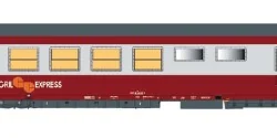 LS Models 40107 Grill Express Dining Car, red/metallic grey, SNCF, ...