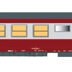 LS Models 40107 Voiture restaurant Gril Express, rouge / gris métal, SNCF, logo GE orange, éclairée Ls models LSM_40107 - 1