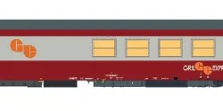 LS Models 40110 Grill Express Dining Car, red/concrete grey, SNCF, ...
