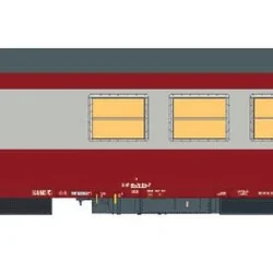 LS Models 40110 Voiture restaurant Gril Express, rouge / gris béton, SNCF, logo GE orange, éclairée Ls models LSM_40110 - 1