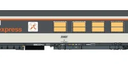 LS Models 40145 Grill Express dining car, coral livery, framed logo...