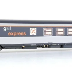 LS Models 40146 Voiture restaurant Gril Express, livrée corail, logo nouille, SNCF, éclairée Ls models LSM_40146 - 1