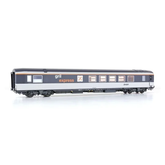 LSM_40146-LS Models 40146 Grill Express dining car, coral livery, noodle logo, SNCF, illuminated