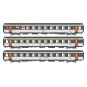 LSM_41998-LS Models 41998 Set de 3 voitures corail VTU, SNCF, Le Montaigne, B5rtux / A10rtu / B11rtu, logo encadré, éclairée