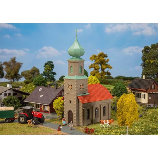 Faller_131308-Faller 131308 Model Kit, Village Church