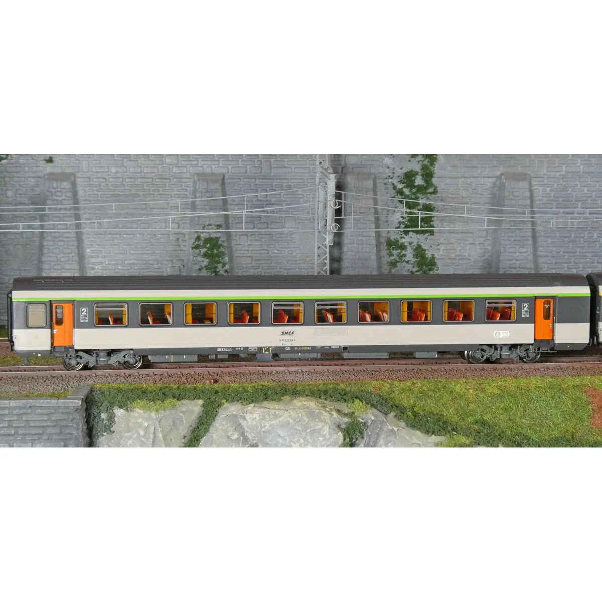 LS Models 41998 Set de 3 voitures corail VTU, SNCF, Le Montaigne, B5rtux / A10rtu / B11rtu, logo encadré, éclairée Ls models LSM