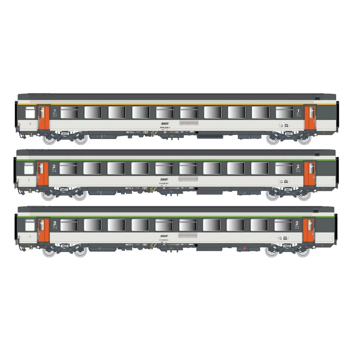 LS Models 41999 Set of 3 Corail VTU coaches, SNCF, Le Montaigne, A1...