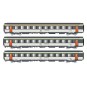 LSM_41999-LS Models 41999 Set of 3 Corail VTU coaches, SNCF, Le Montaigne, A10rtu / B11tu / B11tu, framed logo, illuminated
