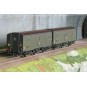 MW_102-Models World 102 Set of 2 three-axle baggage cars, PLM, Dqd2m, Green 306, ep.IIIb, end-of-train lights