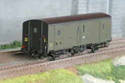 Models World 103 Three-axle baggage wagon, PLM, Dqd2m, Green 306, e...