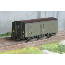Models World 103 Three-axle baggage wagon, PLM, Dqd2m, Green 306, e...