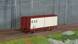 LS Models 30690 EVS Wagon, HS, SNCF, white/brown, flat sides