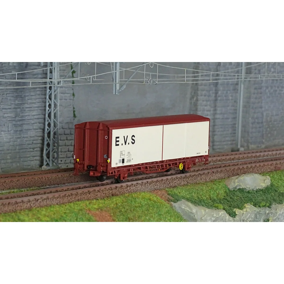 LS Models 30690 EVS Wagon, HS, SNCF, white/brown, flat sides - Lsm_...