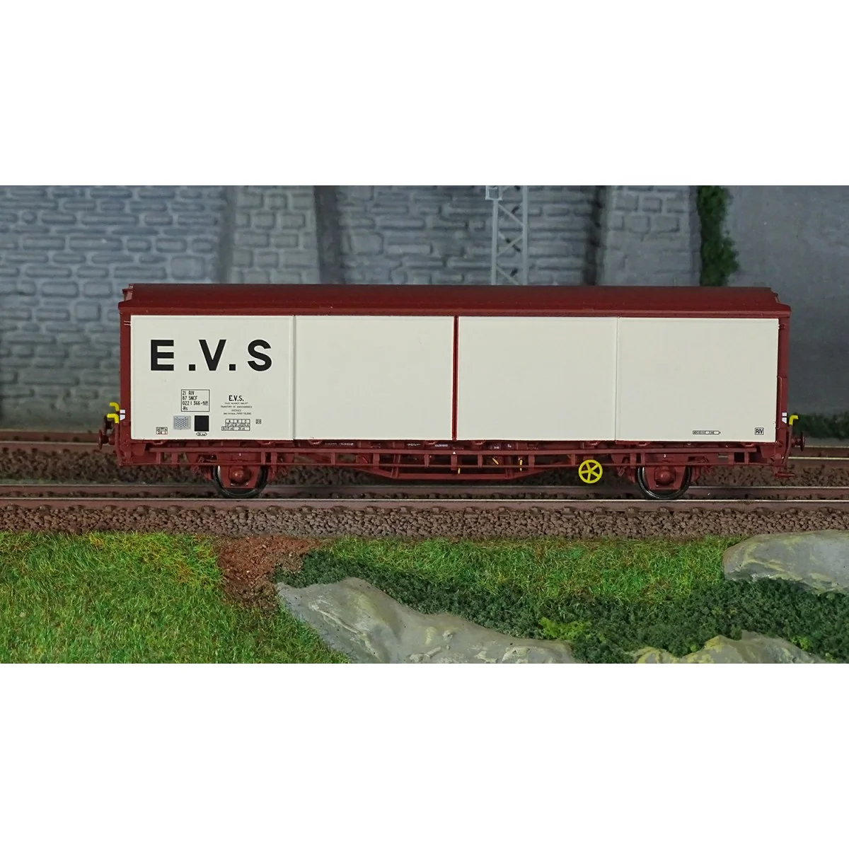 LS Models 30690 EVS Wagon, HS, SNCF, white/brown, flat sides - Lsm_...