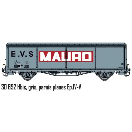 Lsm_30692-LS Models 30692 Wagon EVS, Hbis, SNCF, gris, parois planes, Mauro