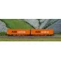 REE Modeles NW231 Container wagon Sggmrss 90 TOUAX, SNCF, 2 x 45’ c... NW-231-REE Modeles NW231 Container wagon Sggmrss 90 TOUAX, SNCF, 2 x 45’ containers A2B-online, N- 1/160