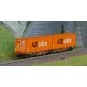 REE Modeles NW231 Container wagon Sggmrss 90 TOUAX, SNCF, 2 x 45’ c... NW-231-REE Modeles NW231 Container wagon Sggmrss 90 TOUAX, SNCF, 2 x 45’ containers A2B-online, N- 1/160