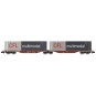 NW-234-REE Modeles NW234 Container wagon Sggmrss 90 TOUAX, SNCF, 2 x 45’ containers CFL multimodal, N- 1/160