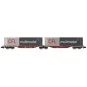 REE Modeles NW234 Container wagon Sggmrss 90 TOUAX, SNCF, 2 x 45’ c... NW-234-REE Modeles NW234 Container wagon Sggmrss 90 TOUAX, SNCF, 2 x 45’ containers CFL multimodal, N- 1/160
