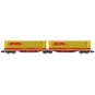 NW-236-REE Modeles NW236 Container wagon Sggmrss 90 TOUAX, SNCF, 2 x 45’ DHL containers, N- 1/160