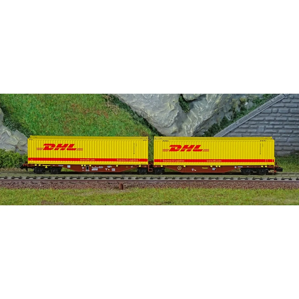 REE Modeles NW236 Container wagon Sggmrss 90 TOUAX, SNCF, 2 x 45’ D... REE Modeles NW236 Container wagon Sggmrss 90 TOUAX, SNCF, 2 x 45’ D...