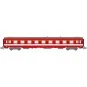 NW-332-REE Modeles NW332 Voiture voyageurs UIC, SNCF, A9 Rouge, logo Corail, bande de classe jaune, ep.IV, N - 1/160