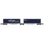 REE Modeles NW328 Container Wagon Sggmrss 90 AEE, SNCF, 2 x 40’ CGA... NW-328-REE Modeles NW328 Container Wagon Sggmrss 90 AEE, SNCF, 2 x 40’ CGA-CGM and Cronos containers