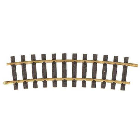Piko_35215-Piko G 35215 Curved Rail, R5, 15°, with Rail Joiners