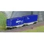 REE Modeles NW328 Container Wagon Sggmrss 90 AEE, SNCF, 2 x 40’ CGA... NW-328-REE Modeles NW328 Container Wagon Sggmrss 90 AEE, SNCF, 2 x 40’ CGA-CGM and Cronos containers