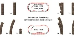 Trix 62900 Large Additional Track Box for C Track - Trix - Trix_62900