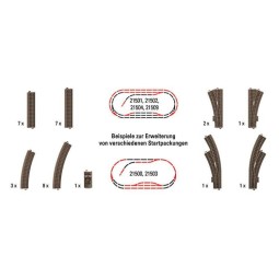 Trix 62900 Large Additional Track Box for C Track - Trix - Trix_62900