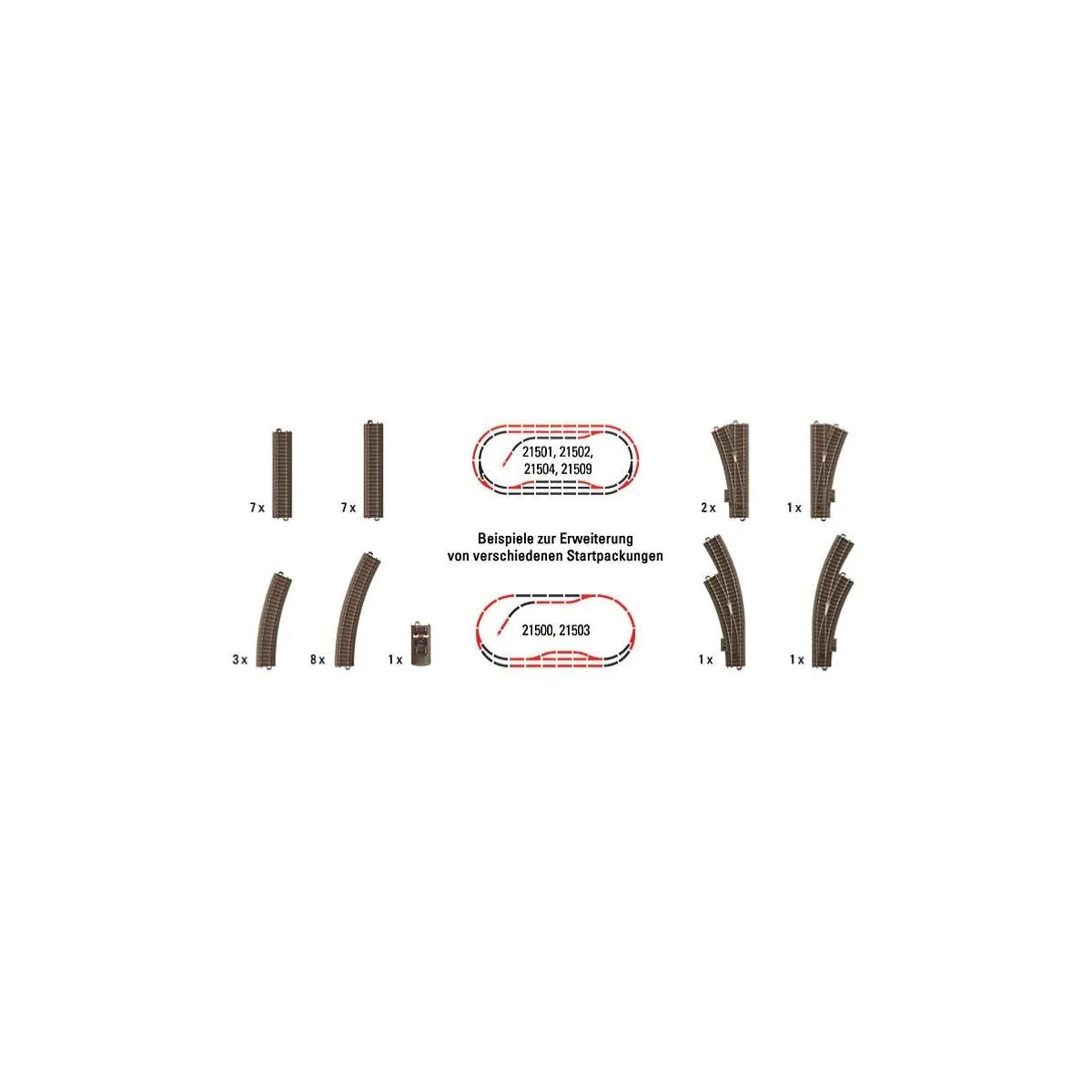 Trix 62900 Grand Coffret de voies complémentaire pour voie C Trix Trix_62900 - 1 Trix 62900 Grand Coffret de voies complémentaire pour voie C Trix Trix_62900 - 1