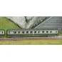 NW-260-REE Modeles NW260 Set de 2 voitures voyageurs UIC, SNCF, A4B5 et B10 Verte/Alu, logo jaune encadré, ep.IV, N- 1/160
