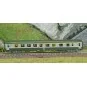 NW-262-REE Modeles NW262 Voiture voyageurs UIC, SNCF, A4B5 Verte/Gris béton, logo blanc encadré, ep.V, N- 1/160