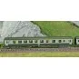 NW-263-REE Modeles NW263 Set de 2 voitures voyageurs UIC, SNCF, A4B5 et B10 Verte/Gris béton, logo blanc encadré, ep.V, N- 1/160