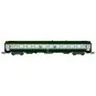 NW-264-REE Modeles NW264 Voiture voyageurs UIC, SNCF, A4B5 ex-A9 Verte/Gris béton, logo blanc encadré, ep.V, N- 1/160