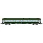 NW-265-REE Modeles NW265 Voiture voyageurs UIC, SNCF, A9 Verte/Gris béton, logo blanc encadré, ep.V, N- 1/160
