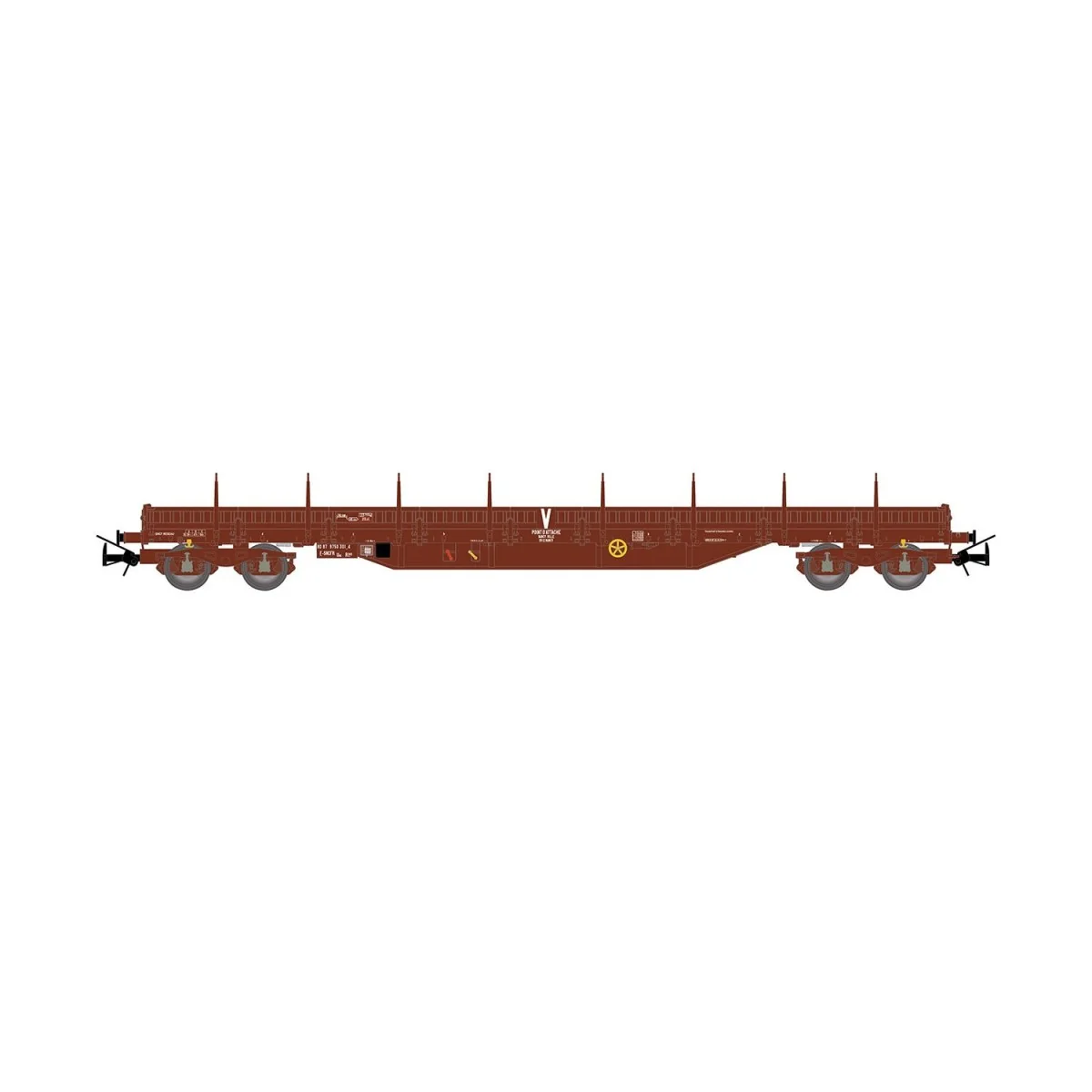Jouef HJ6309 Uas (ex Res) flat wagon with bogies, SNCF Infra Jouef HJ6309 Uas (ex Res) flat wagon with bogies, SNCF Infra